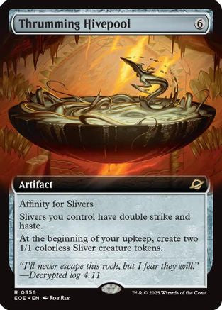 Thrumming Hivepool (Extended Art) (356) [Edge of Eternities]  Foil