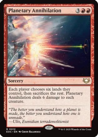 Planetary Annihilation |  (012) [Commander: Edge of Eternities]