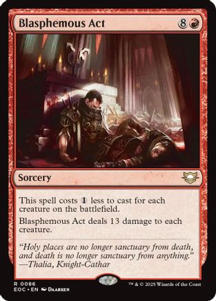 Blasphemous Act |  (086) [Commander: Edge of Eternities]