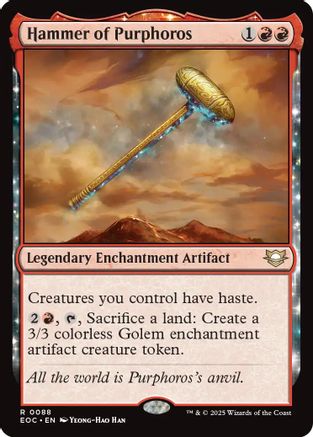 Hammer of Purphoros |  (088) [Commander: Edge of Eternities]