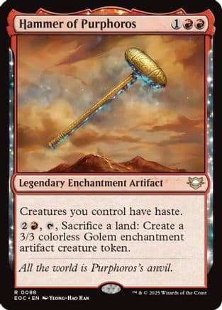 Hammer of Purphoros |  (088) [Commander: Edge of Eternities]