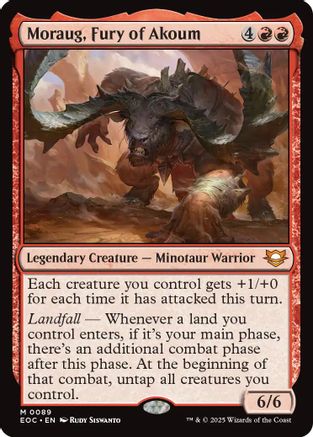 Moraug, Fury of Akoum |  (089) [Commander: Edge of Eternities]