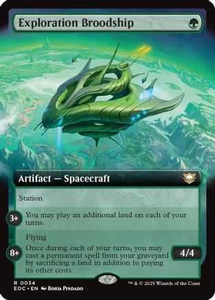 Exploration Broodship (Extended Art) |  (034) [Commander: Edge of Eternities]