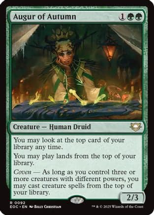 Augur of Autumn |  (092) [Commander: Edge of Eternities]