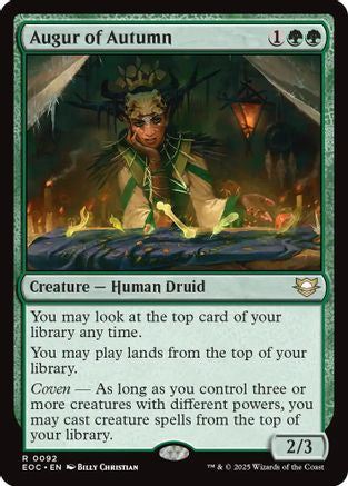Augur of Autumn |  (092) [Commander: Edge of Eternities]
