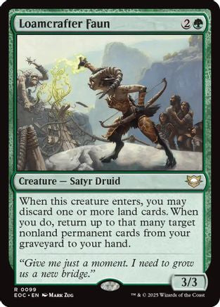 Loamcrafter Faun (099) [Commander: Edge of Eternities]