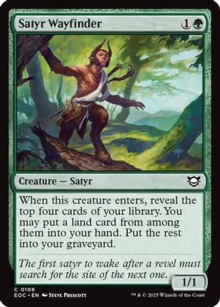 Satyr Wayfinder |  (106) [Commander: Edge of Eternities]