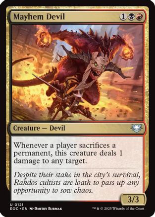Mayhem Devil |  (121) [Commander: Edge of Eternities]