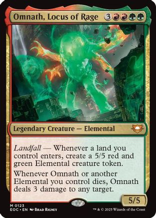 Omnath, Locus of Rage |  (123) [Commander: Edge of Eternities]