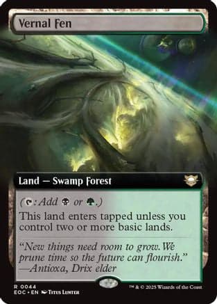 Vernal Fen (Extended Art) |  (044) [Commander: Edge of Eternities]