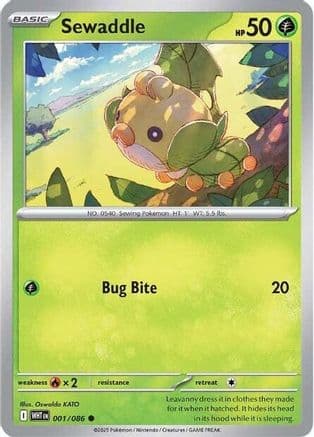 Sewaddle 001- SV White Flare Reverse Holofoil