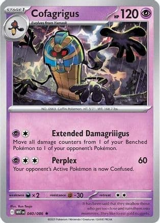 Cofagrigus 040- SV White Flare Holofoil