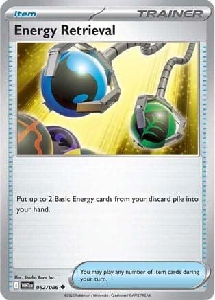 Energy Retrieval 082- SV White Flare Reverse Holofoil