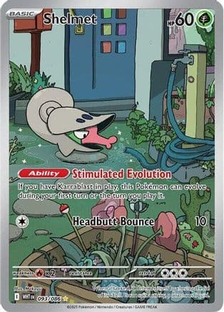 Shelmet 093/086 - SV White Flare Holofoil