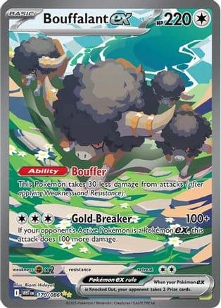 Bouffalant ex 170/086 - SV White Flare Holofoil