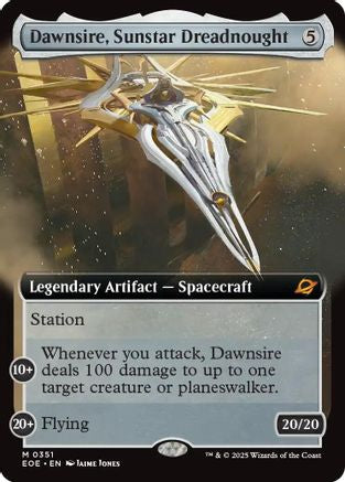 Dawnsire, Sunstar Dreadnought (Extended Art) |  Foil (351) [Edge of Eternities]