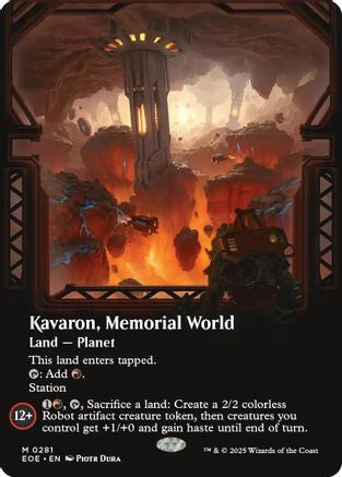 Kavaron, Memorial world (Borderless) |  Foil (281) [Edge of Eternities]