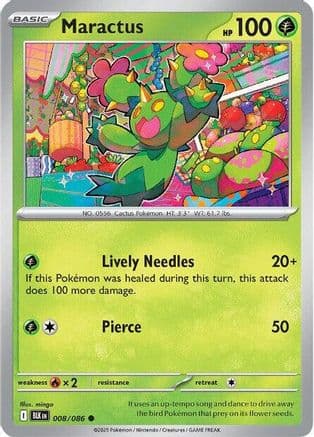 Maractus 008- SV Black Bolt Reverse Holofoil