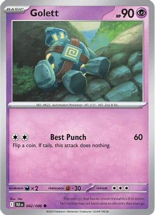 Golett 042- SV Black Bolt Reverse Holofoil