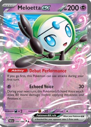 Meloetta ex 044- SV Black Bolt Holofoil