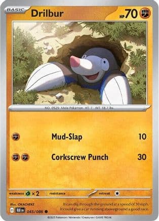 Drilbur 045- SV Black Bolt Reverse Holofoil