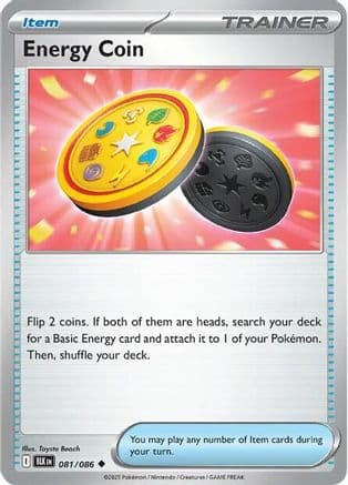 Energy Coin 081- SV Black Bolt