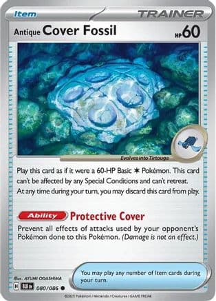 Antique Cover Fossil 080- SV Black Bolt