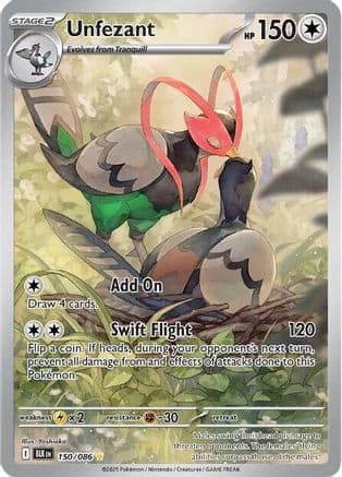 Unfezant 150/086 - SV Black Bolt Holofoil