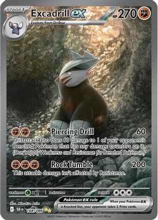 Excadrill ex 168/086 - SV Black Bolt Holofoil
