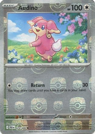Audino (Master Ball Pattern) 074/086 - SV Black Bolt Holofoil