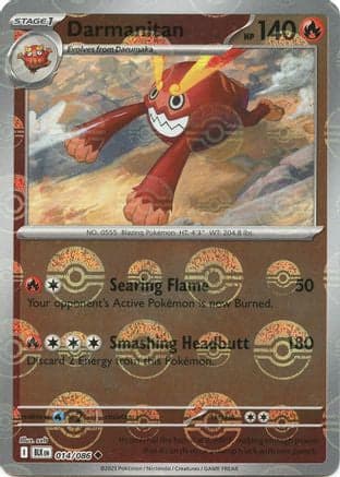 Darmanitan (Poke Ball Pattern) 014- SV Black Bolt Holofoil