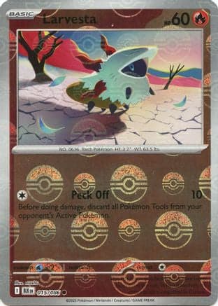 Larvesta (Poke Ball Pattern) 015- SV Black Bolt Holofoil