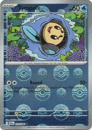 Tympole (Poke Ball Pattern) 019- SV Black Bolt Holofoil