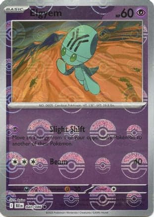 Elgyem (Poke Ball Pattern) 040- SV Black Bolt Holofoil