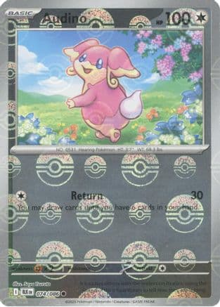 Audino (Poke Ball Pattern) 074/086 - SV Black Bolt Holofoil
