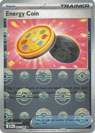 Energy Coin (Poke Ball Pattern) 081- SV Black Bolt Holofoil