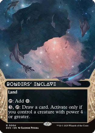 Bonders' Enclave (0004) (Borderless) |  Foil (004) [Edge of Eternities: Stellar Sights]