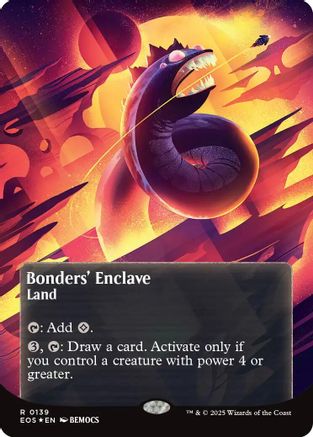 Bonders' Enclave (0136) (Borderless) (Galaxy Foil) |  Foil (139) [Edge of Eternities: Stellar Sights]