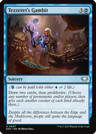 Tezzeret's Gambit |  (047) [Commander: Edge of Eternities]