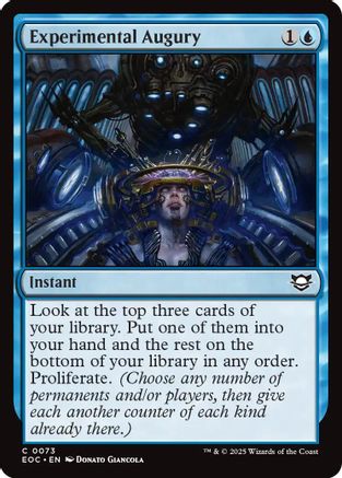 Experimental Augury |  (073) [Commander: Edge of Eternities]