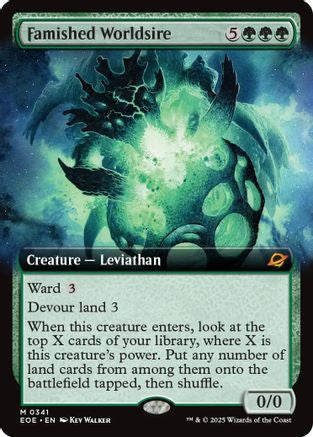 Famished Worldsire (Extended Art) |  (341) [Edge of Eternities]