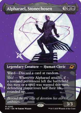 Alpharael, Stonechosen (Borderless) |  Foil (292) [Edge of Eternities]