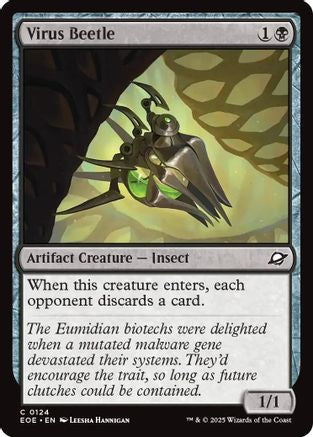 Virus Beetle |  Foil (124) [Edge of Eternities]