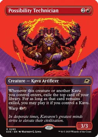 Possibility Technician (Borderless) |  Foil (295) [Edge of Eternities]