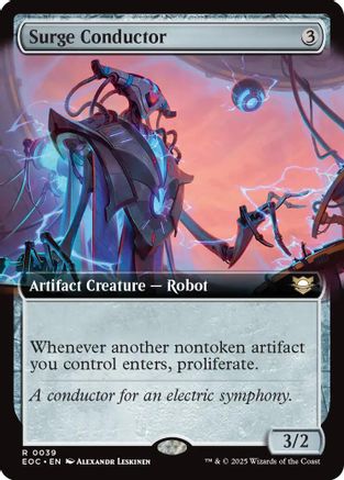 Surge Conductor (Extended Art) |  (039) [Commander: Edge of Eternities]