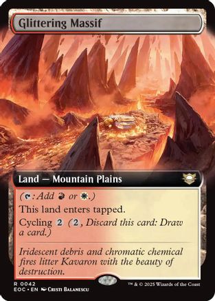 Glittering Massif (Extended Art) |  (042) [Commander: Edge of Eternities]