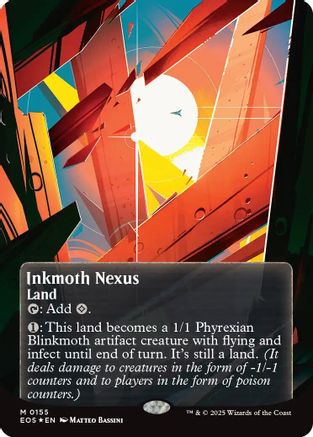 Inkmoth Nexus (0155) (Borderless) (Galaxy Foil) |  Foil (155) [Edge of Eternities: Stellar Sights]
