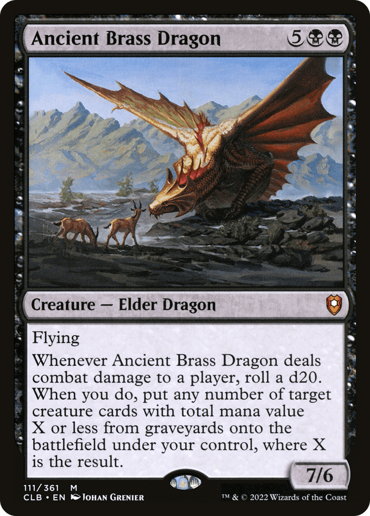 Ancient Brass Dragon [Commander Legends: Battle for Baldur's Gate] Foil