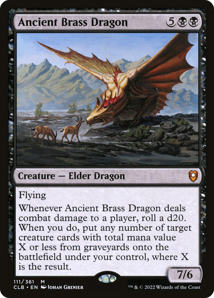 Ancient Brass Dragon [Commander Legends: Battle for Baldur's Gate] Foil