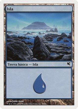 Island (Spanish) - "Isla" (E58) |  (E58) [Magic Encyclopedia 2005 (Salvat/Hachette)]